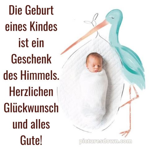 Glückwünsche zur geburt textvorschläge bild Kleinkind kostenlos