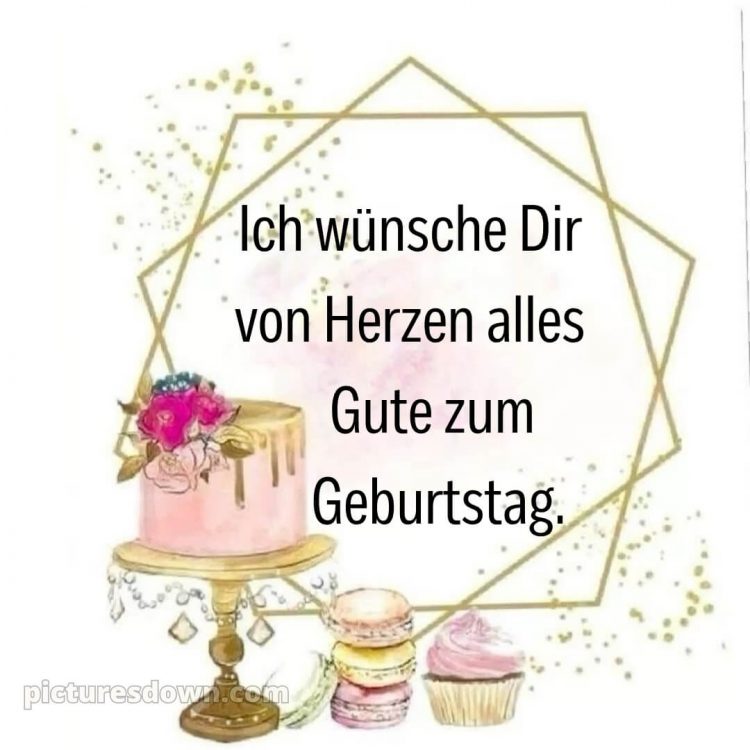 Glückwunsch Geburtstag bild Cupcake kostenlos