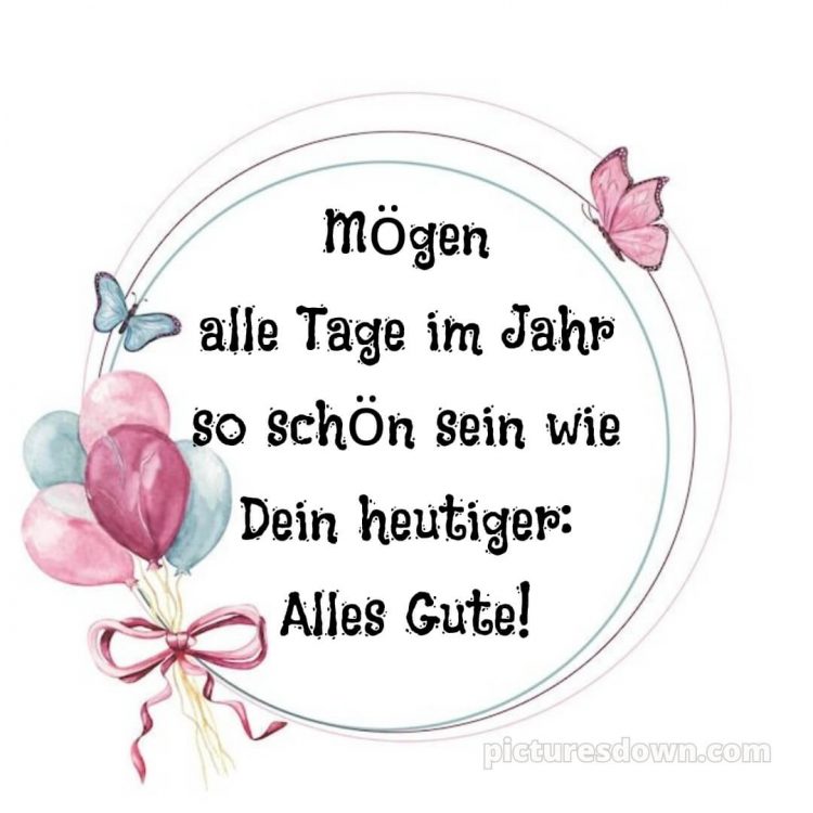 Glückwunsch Geburtstag bild Schmetterling kostenlos