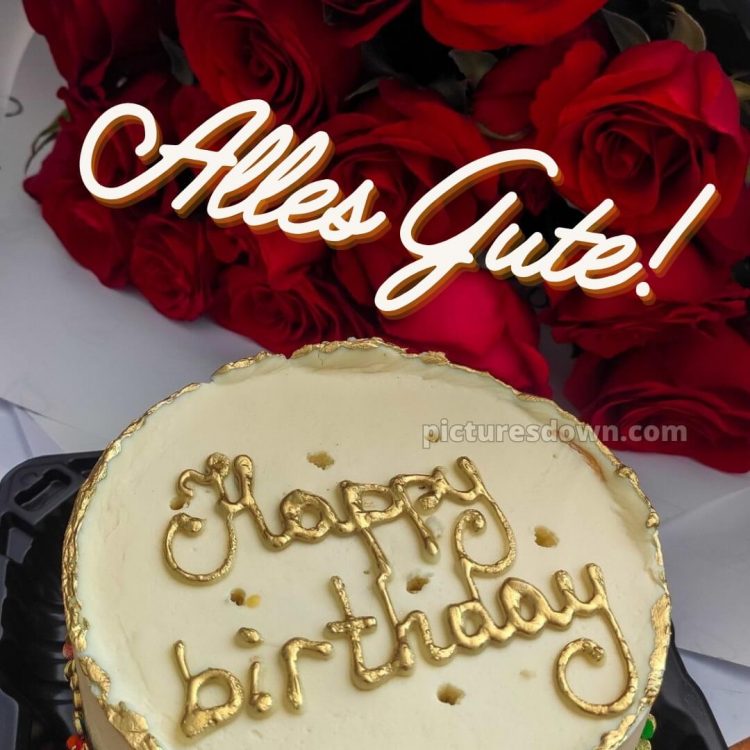 Glückwunsch Geburtstag bild Torte kostenlos