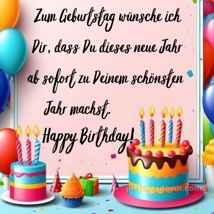 Glückwunsch Geburtstag bild Torten kostenlos