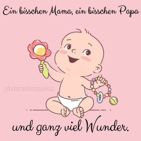 Gratulation zur geburt bild Kleinkind kostenlos