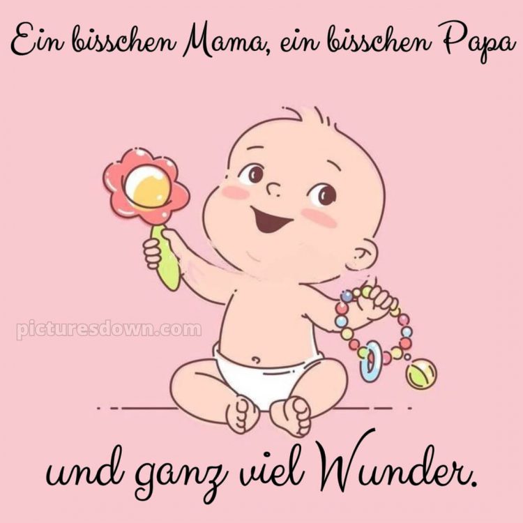 Gratulation zur geburt bild Kleinkind kostenlos