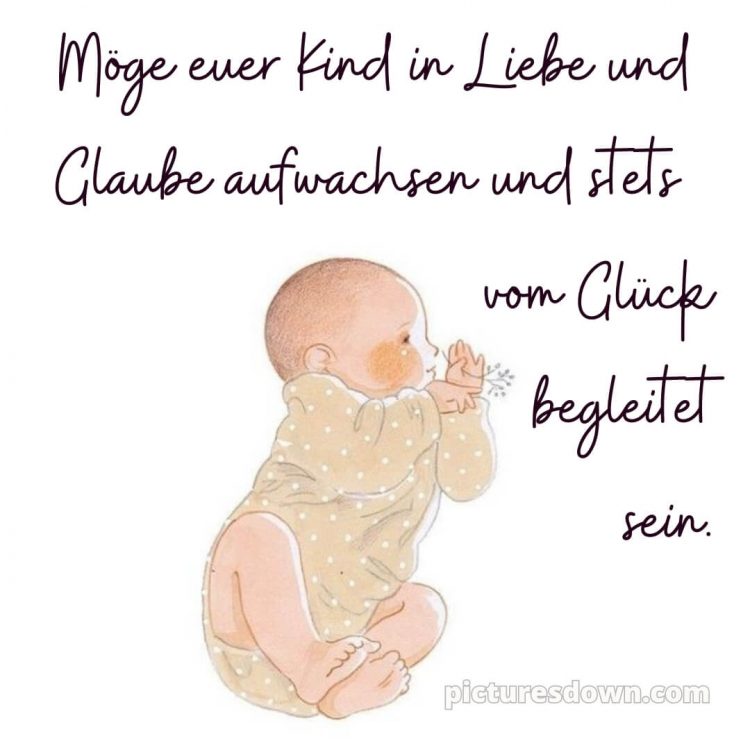 Gratulation zur geburt bild Kind kostenlos