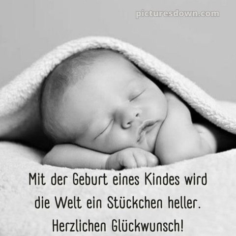 Herzlichen glückwunsch zur geburt bild Säugling kostenlos