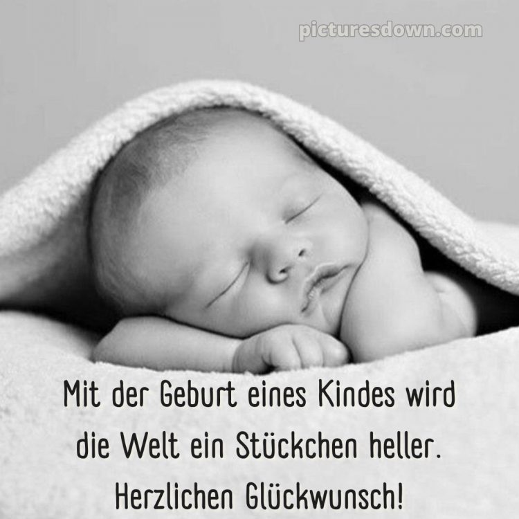 Herzlichen glückwunsch zur geburt bild Säugling kostenlos