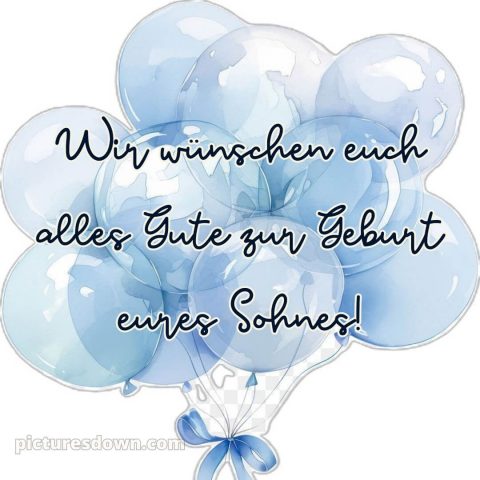 Kurze glückwünsche zur geburt eines jungen bild 1 kostenlos