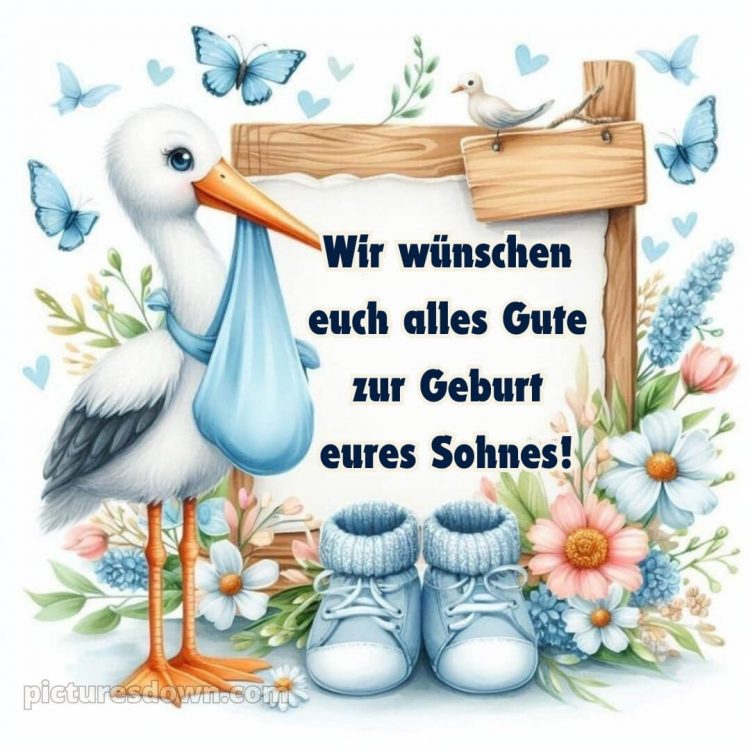 Kurze glückwünsche zur geburt eines jungen bild 4 kostenlos