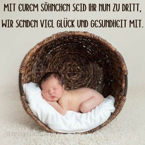 Liebevolle glückwünsche zur geburt junge bild 2 kostenlos