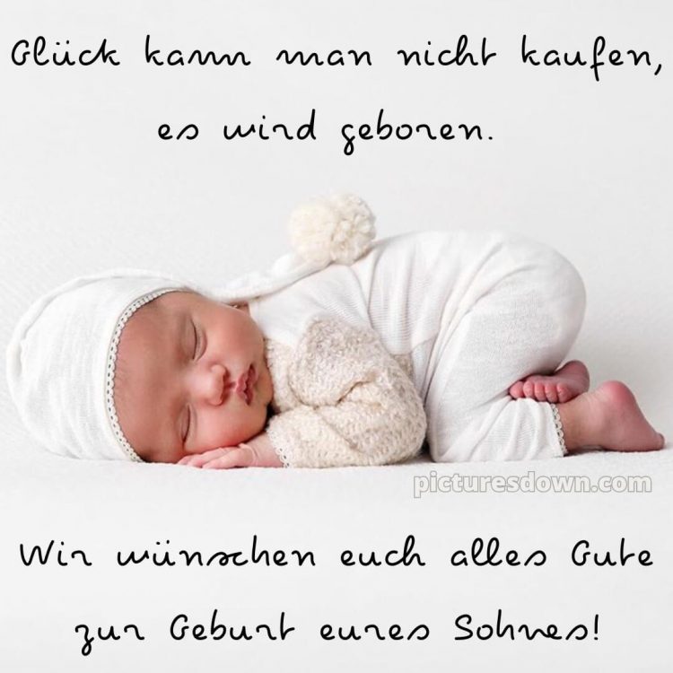 Liebevolle glückwünsche zur geburt junge bild 3 kostenlos