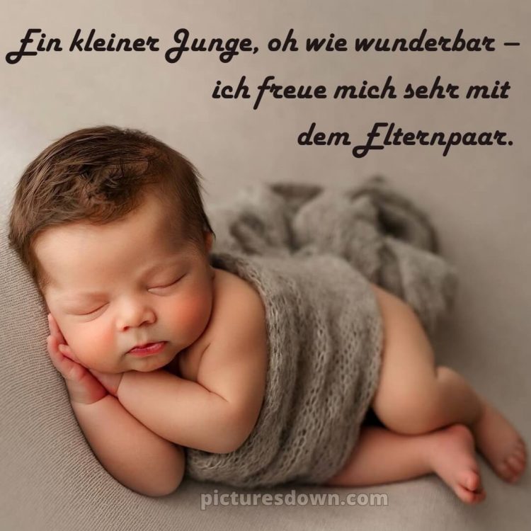 Liebevolle glückwünsche zur geburt junge bild 4 kostenlos