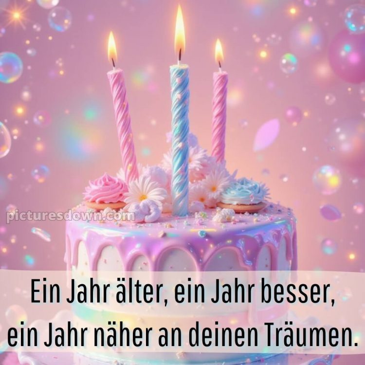 Spruch zum geburtstag bild Torte kostenlos