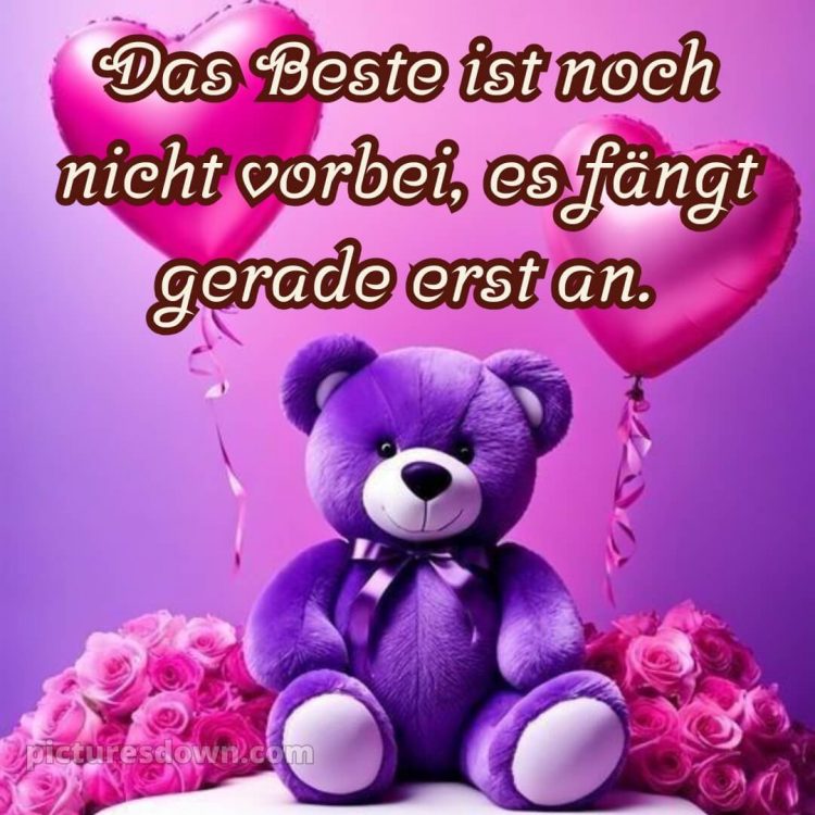 Spruch zum geburtstag bild Bär kostenlos