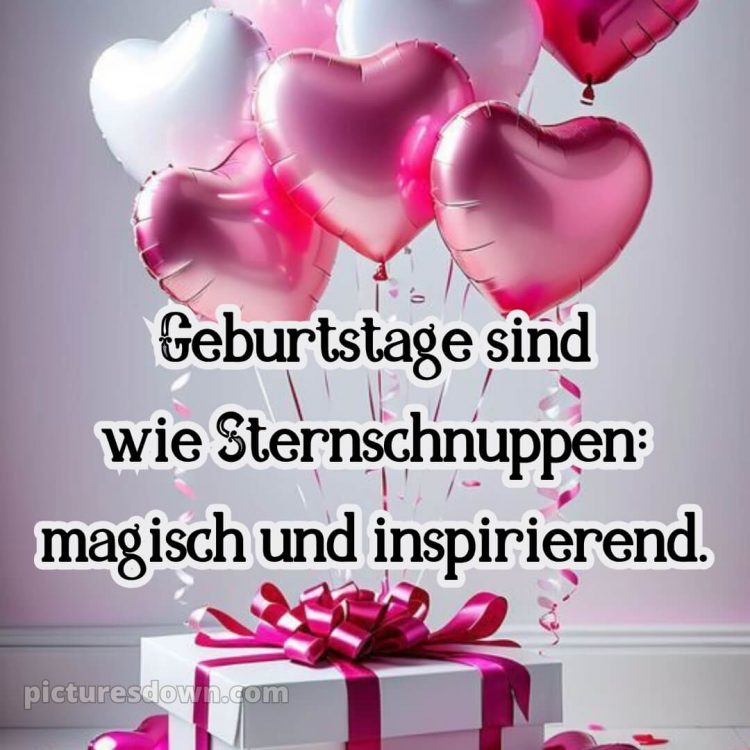Spruch zum geburtstag bild Bogen kostenlos