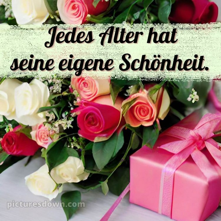 Sprüche geburtstag bild Bouquet kostenlos