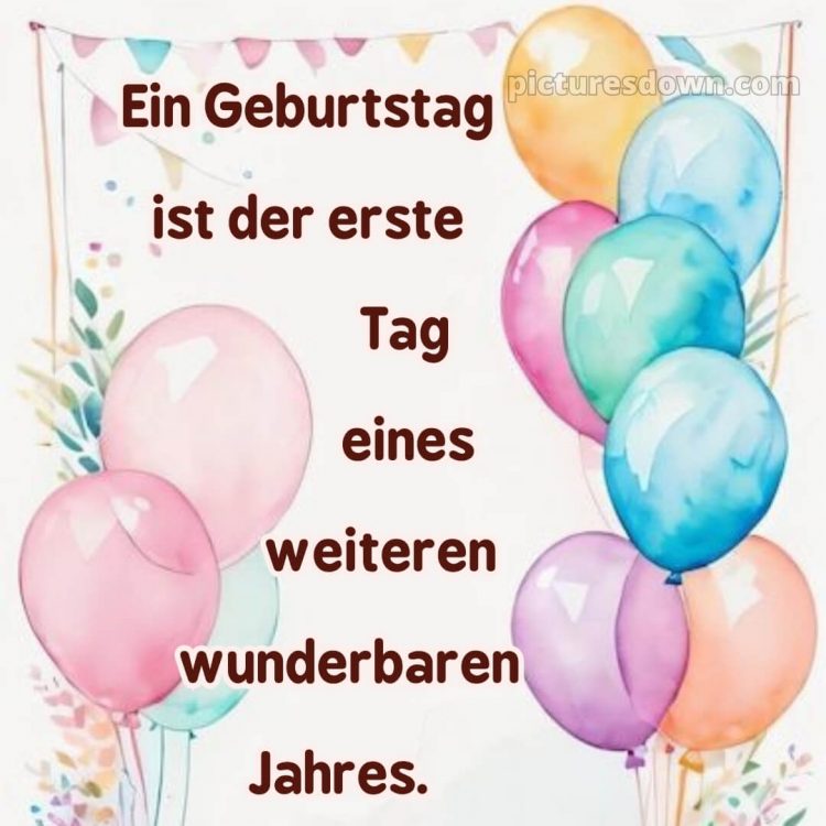 Sprüche geburtstag bild Karte kostenlos