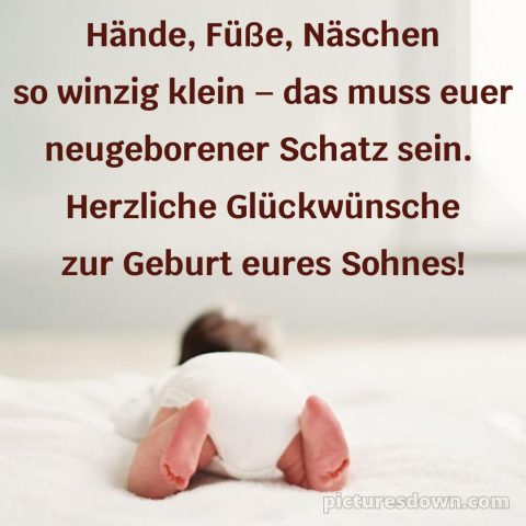 Sprüche zur geburt junge bild Säugling kostenlos