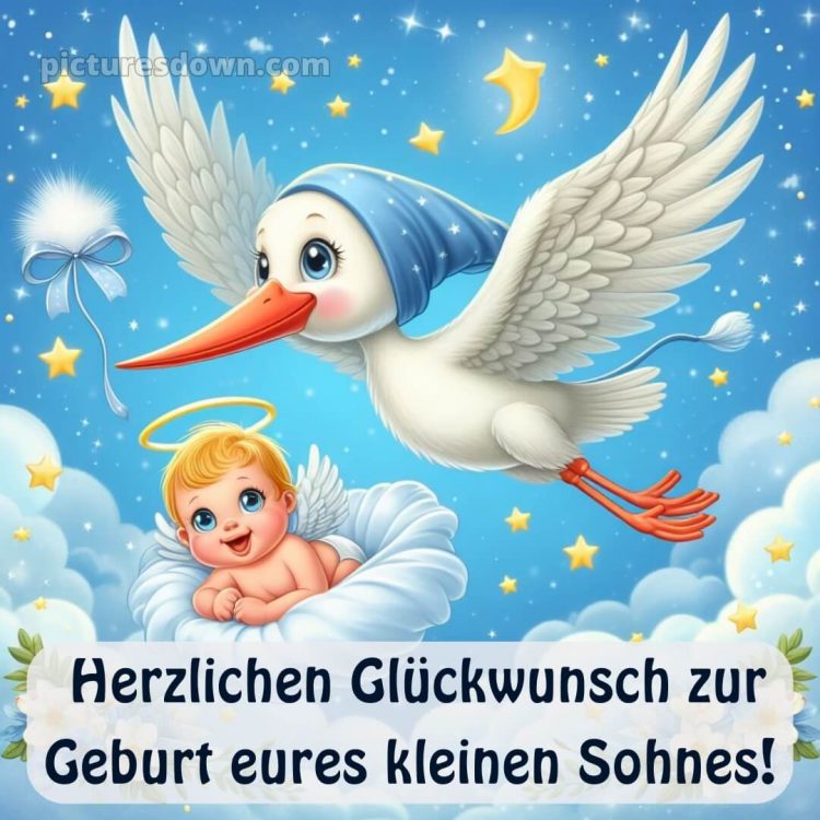 Sprüche zur geburt junge bild Wolke kostenlos