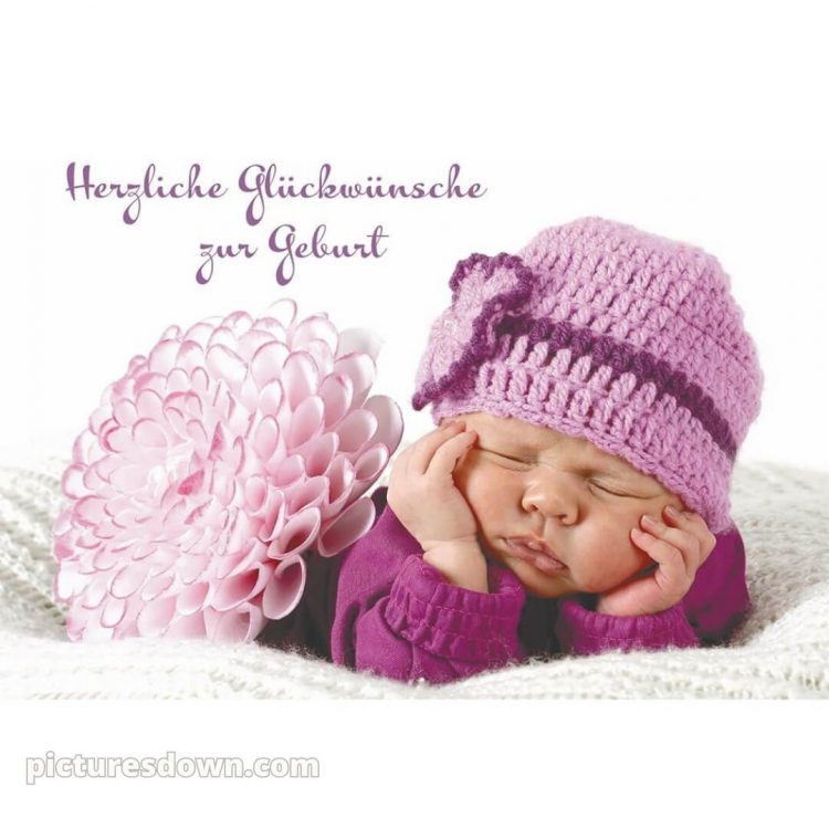 Tochter glückwünsche zur geburt mädchen bilder bild Karte kostenlos