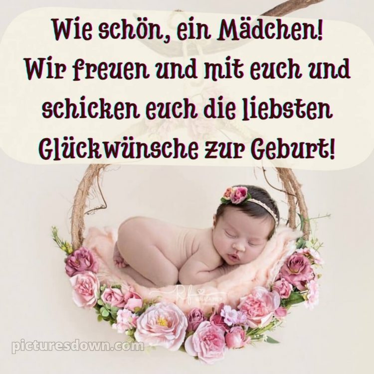 Tochter glückwünsche zur geburt mädchen bilder bild Schaukel kostenlos