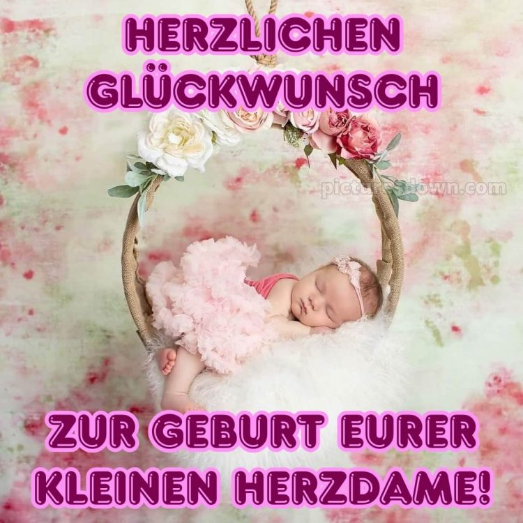Tochter glückwünsche zur geburt mädchen bilder bild Schlaf kostenlos