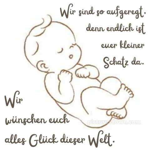 Whatsapp glückwünsche zur geburt bild Karte kostenlos
