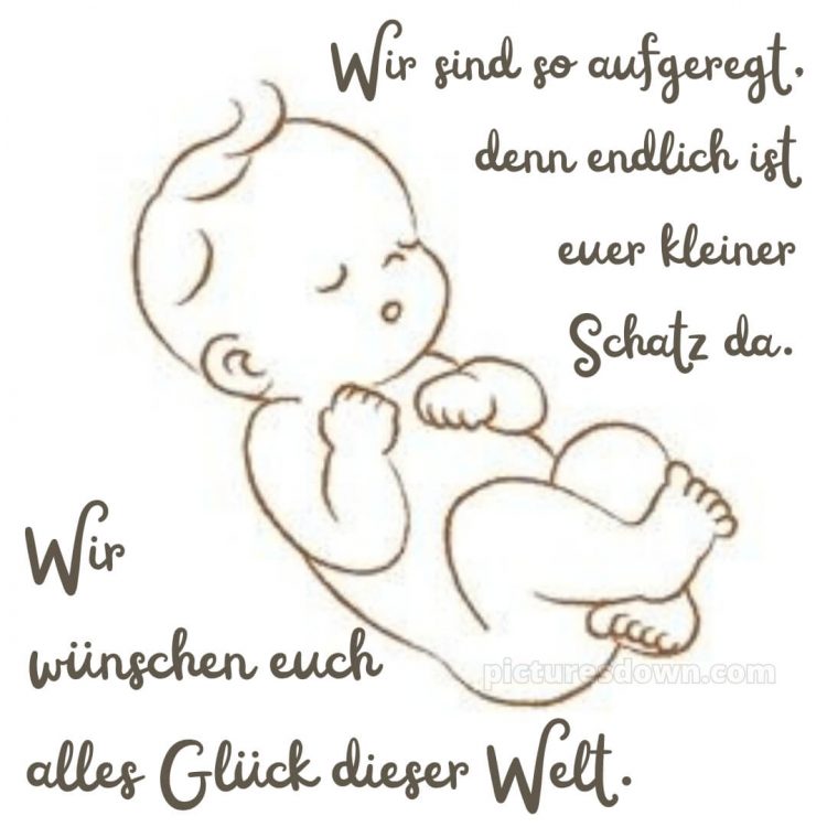 Whatsapp glückwünsche zur geburt bild Karte kostenlos