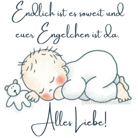 Whatsapp glückwünsche zur geburt bild Kind kostenlos