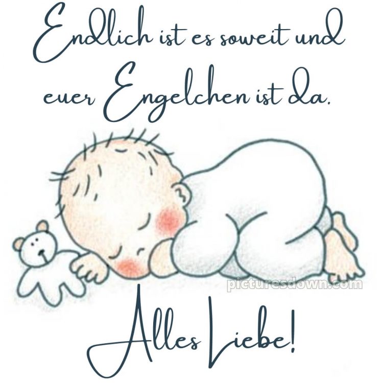 Whatsapp glückwünsche zur geburt bild Kind kostenlos