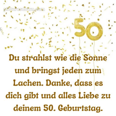 Alles gute zum 50 geburtstag frau bild Konfetti kostenlos