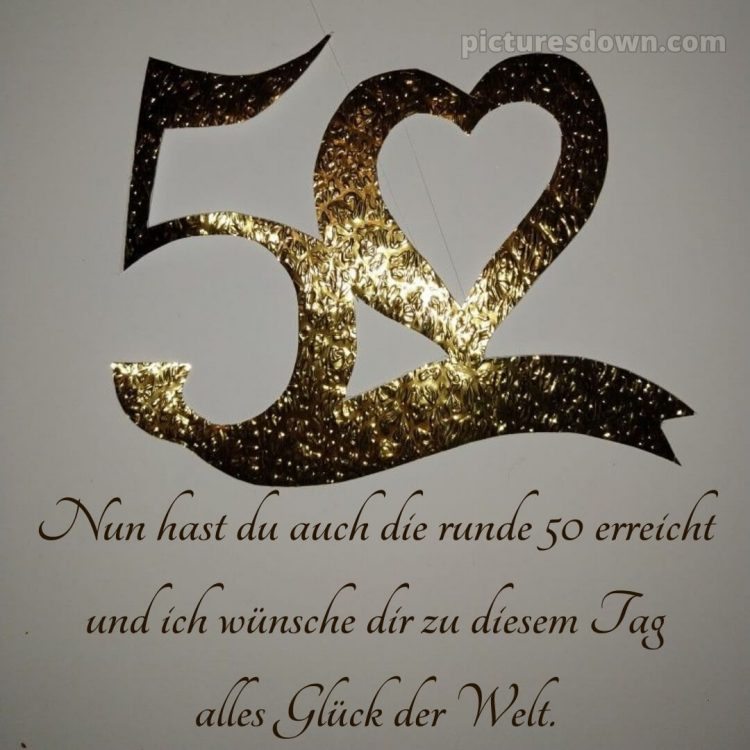 Alles gute zum 50 geburtstag frau bild Herz kostenlos