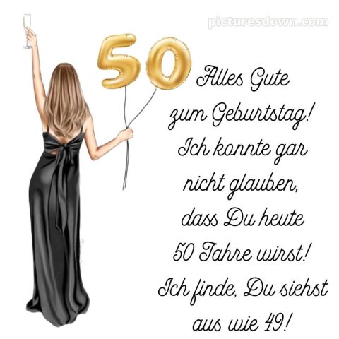 Alles gute zum 50 geburtstag frau bild Mädchen kostenlos