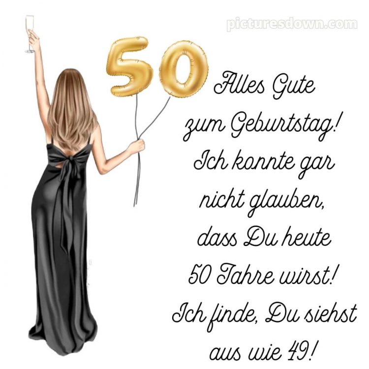 Alles gute zum 50 geburtstag frau bild Mädchen kostenlos