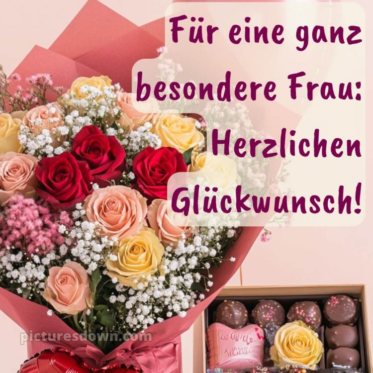 Alles gute zum geburtstag bilder frau bild Süßigkeiten kostenlos