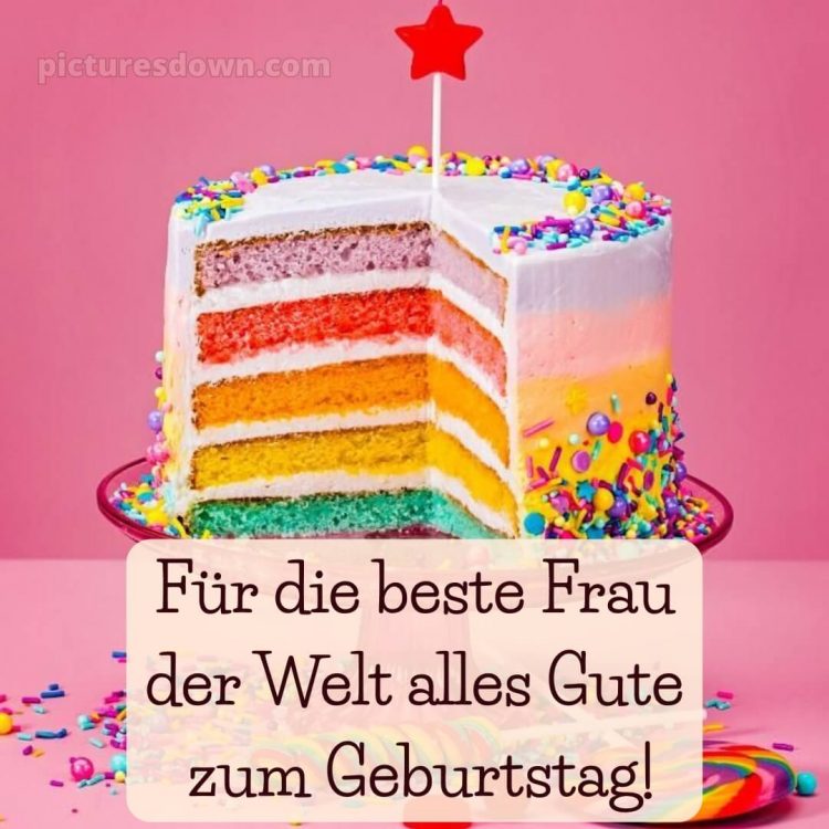 Alles gute zum geburtstag bilder frau bild Kuchen kostenlos