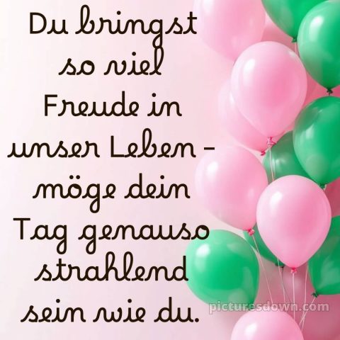 Alles gute zum geburtstag bilder frau bild Luftballons kostenlos