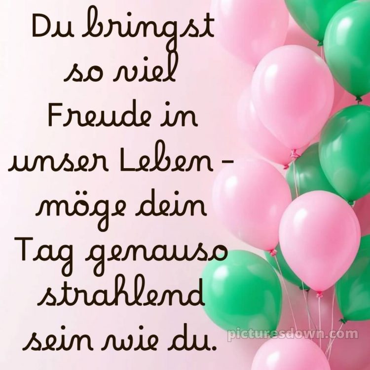 Alles gute zum geburtstag bilder frau bild Luftballons kostenlos