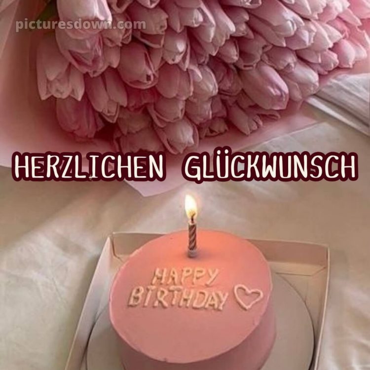 Alles gute zum geburtstag bilder frau bild Einzelkerze kostenlos