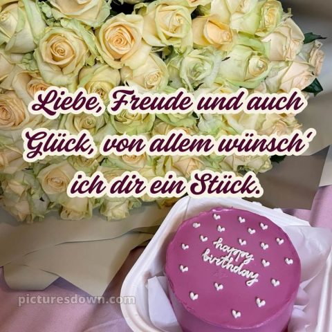 Alles gute zum geburtstag frau bild Strauß kostenlos