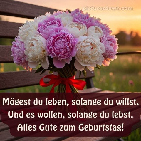 Alles gute zum geburtstag frau bild Bouquet kostenlos