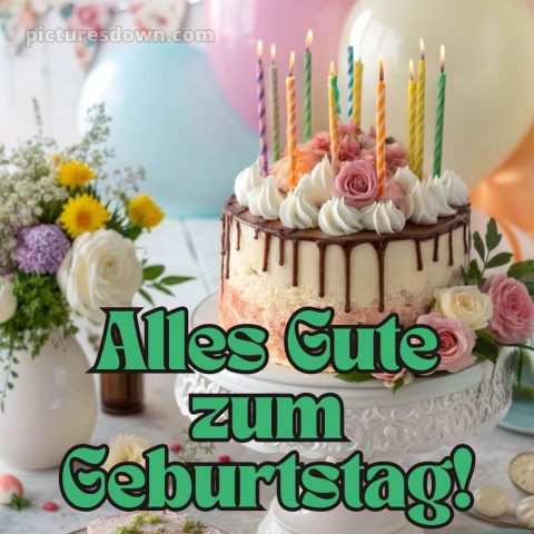 Alles gute zum geburtstag frau bild Kerzen kostenlos
