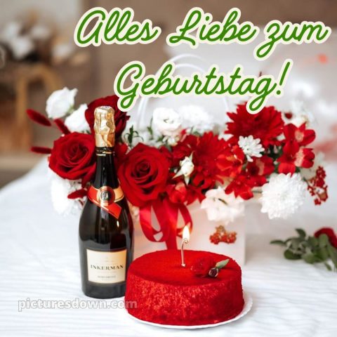 Alles gute zum geburtstag frau bild Sekt kostenlos