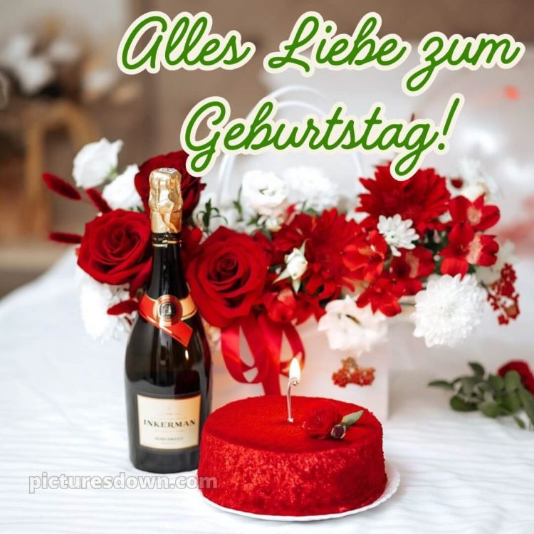 Alles gute zum geburtstag frau bild Sekt kostenlos