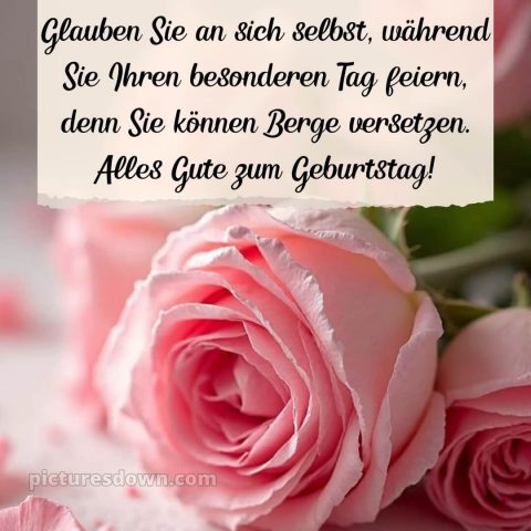 Alles gute zum geburtstag frau blumen bild Rose kostenlos