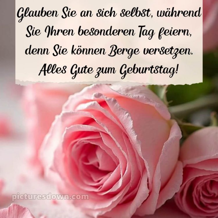Alles gute zum geburtstag frau blumen bild Rose kostenlos