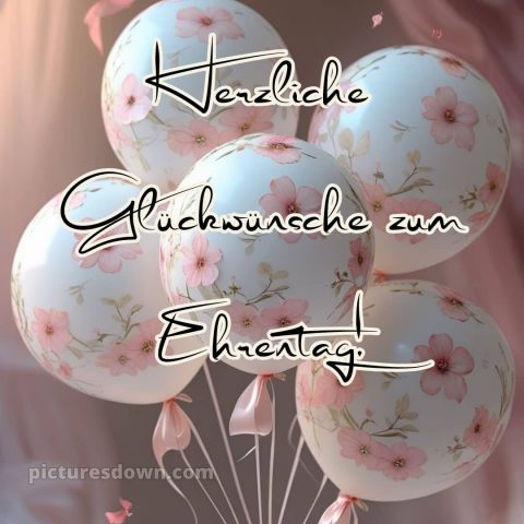 Alles gute zum geburtstag frau gif bild Luftballons kostenlos