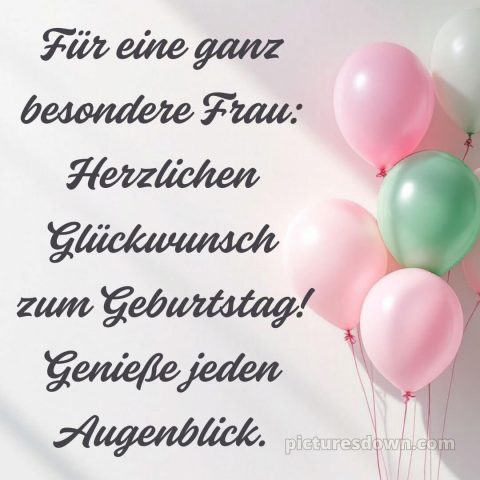 Alles gute zum geburtstag frau gif bild Karte kostenlos