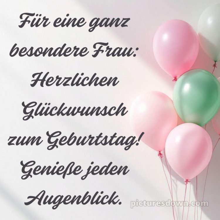 Alles gute zum geburtstag frau gif bild Karte kostenlos