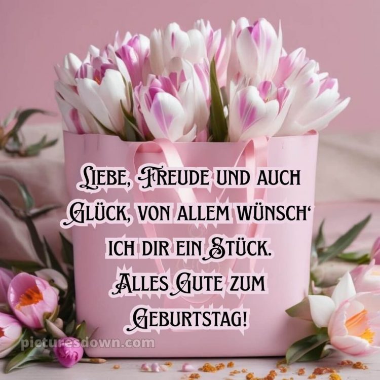 Alles gute zum geburtstag frau gif bild Strauß kostenlos