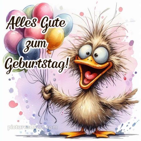 Alles gute zum geburtstag frau lustig bild Vogel kostenlos